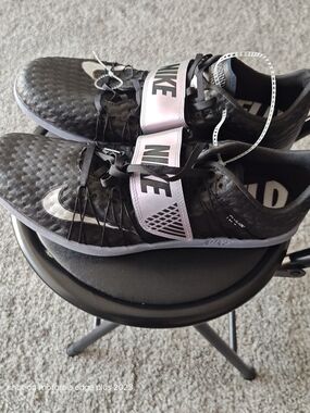 Nike Zoom TJ Triple Jump Black Cleats Size 11.5 705494-003